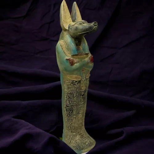 Exceptionally Handcrafted Anubis Statue - Egyptian God of the Dead