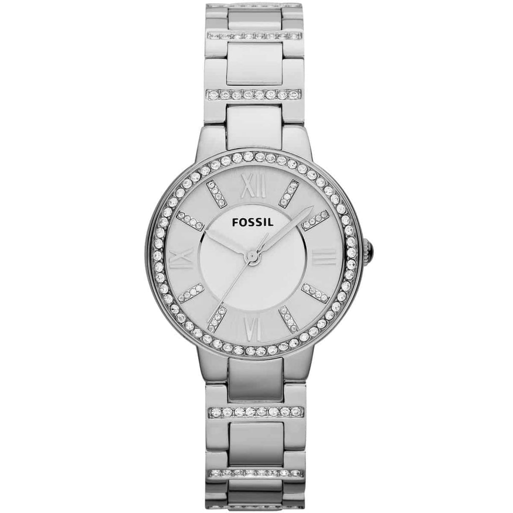 Fossil Virginia ES3282 Women's Watch – Silver Dial and Metal Bracelet