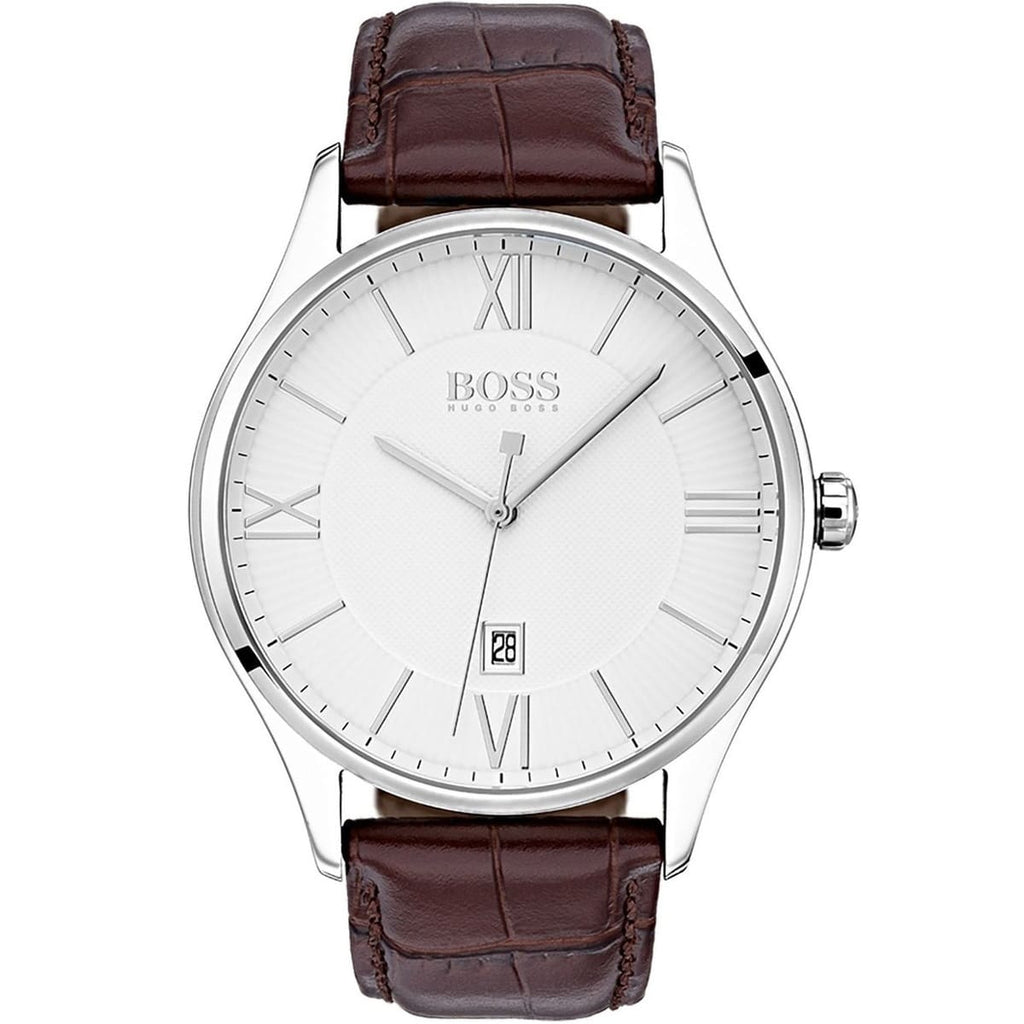 Hugo Boss Men's Chronograph Watch 1513555 - Premium Leather Strap