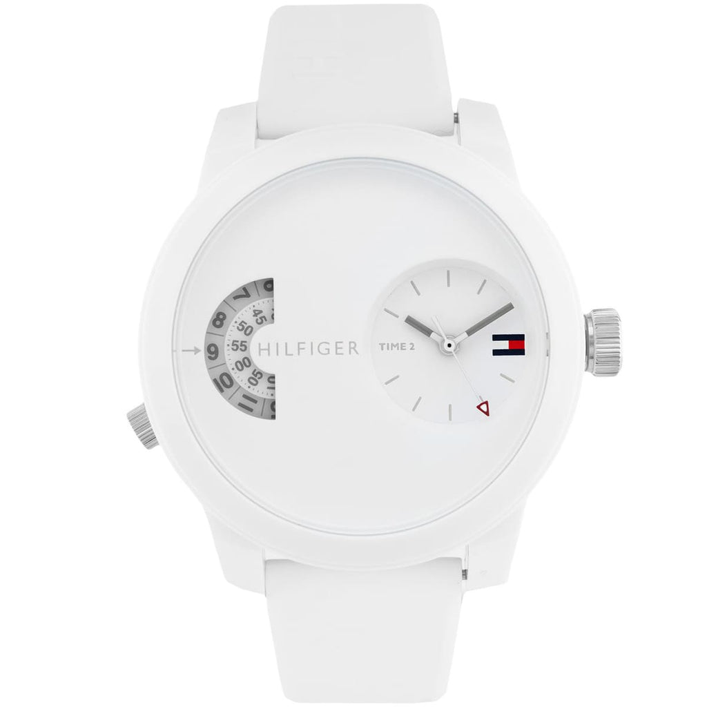 Tommy Hilfiger Watch 1791558 - White Dial with Matching Silicone Band