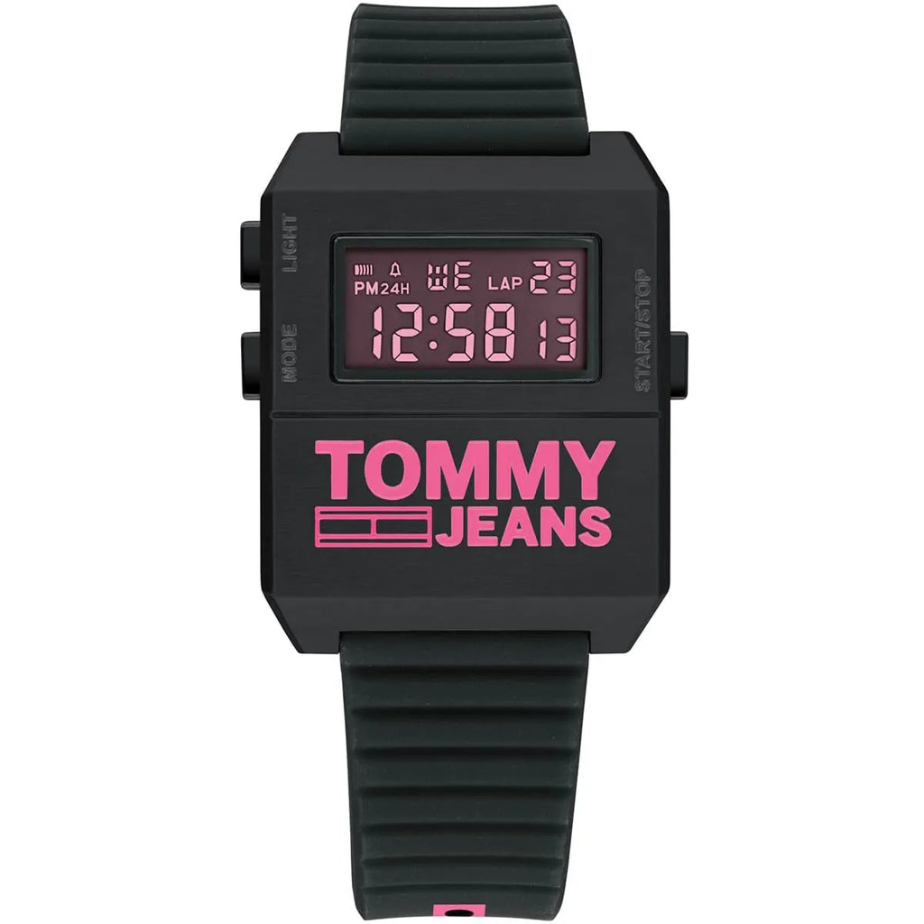 Tommy Hilfiger Men's Jeans Watch 1791676 - All-Black Sport Design