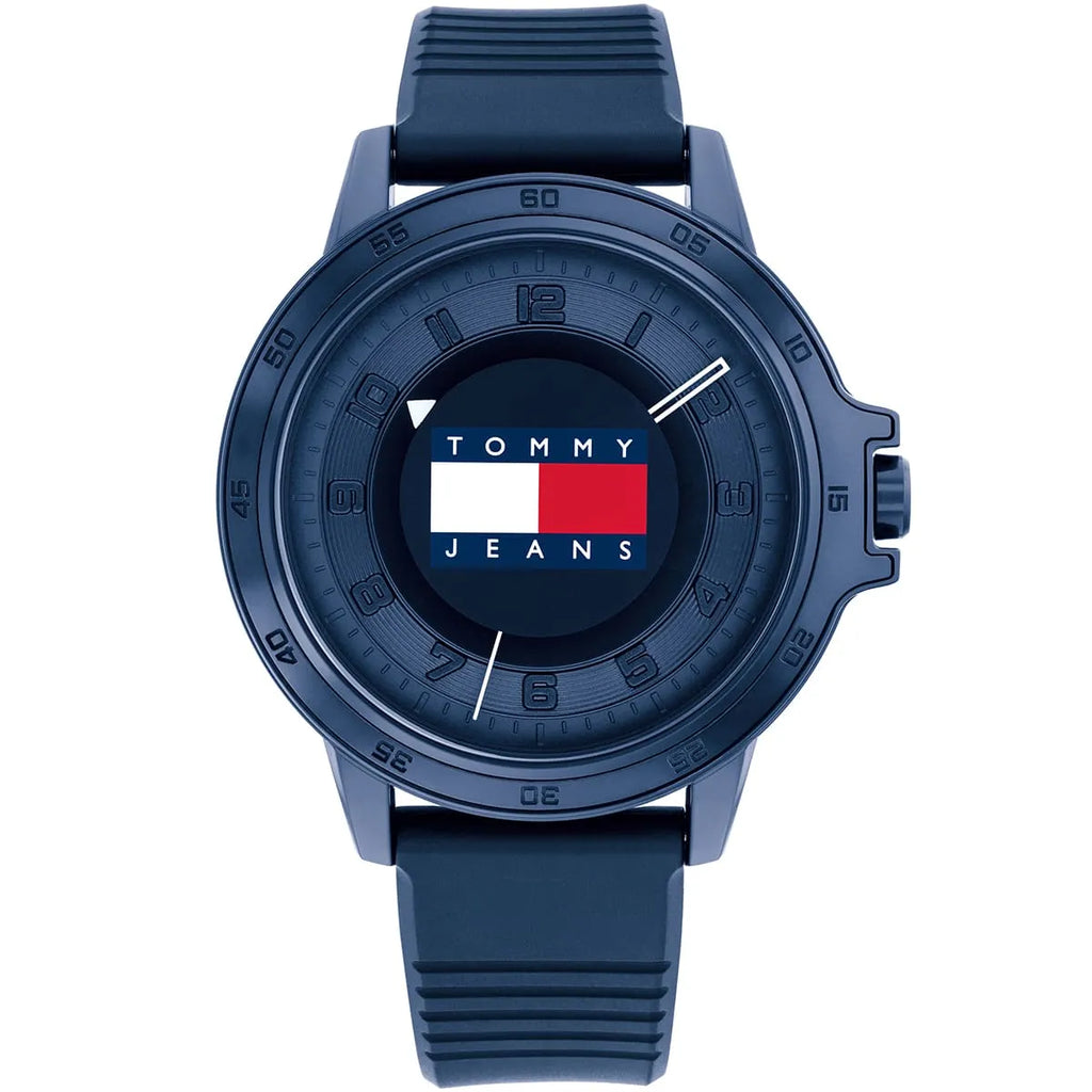 Tommy Hilfiger Houston Blue Dial Watch 1792034 - Sporty Rubber Strap