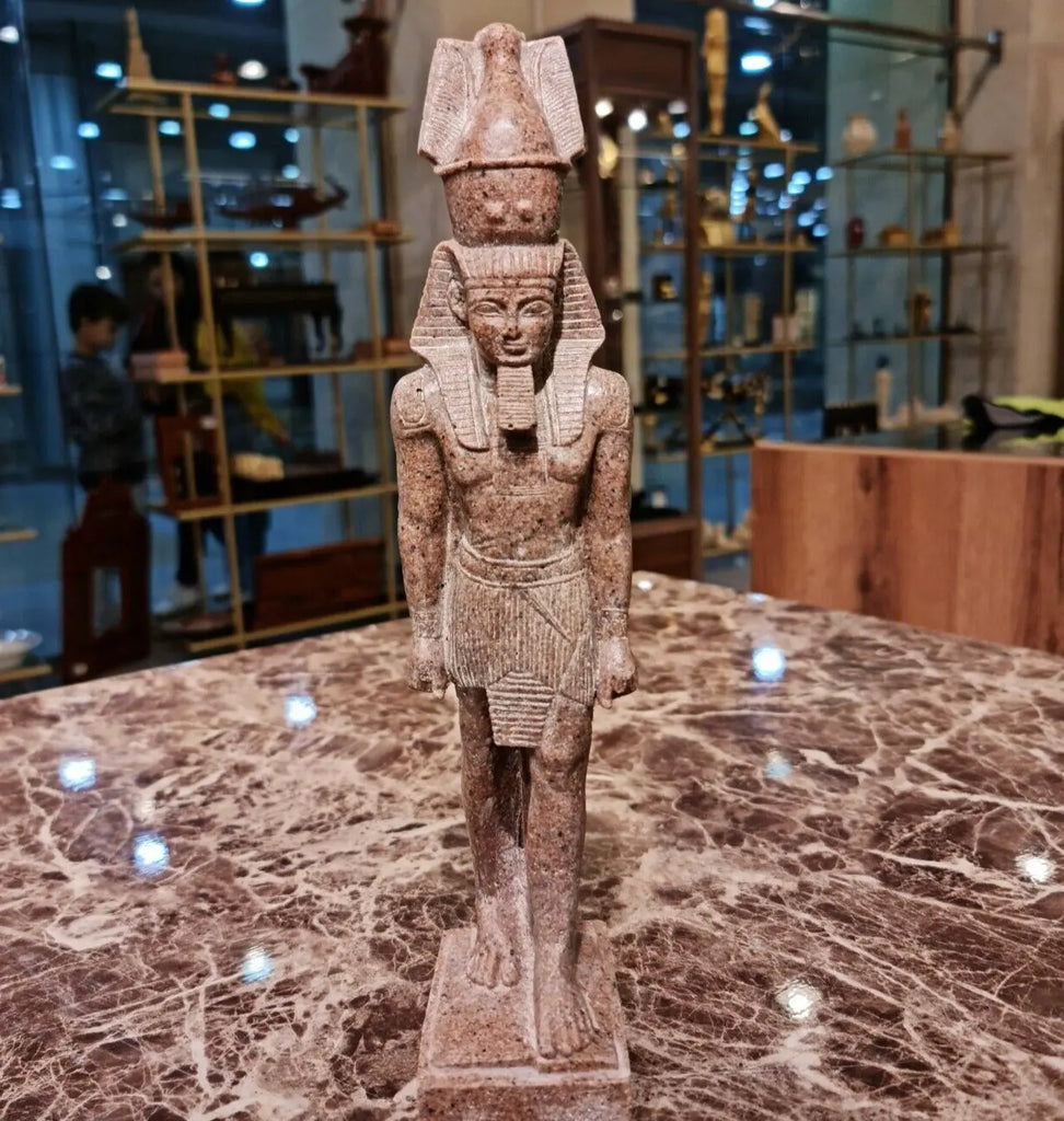 Red Granite King Ramesses II statue