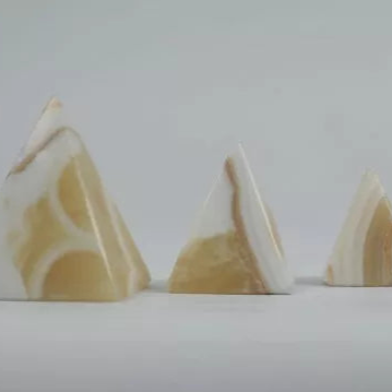 Amazing Alabaster Three Pyramids of Khafre, Khufu and Menkaure