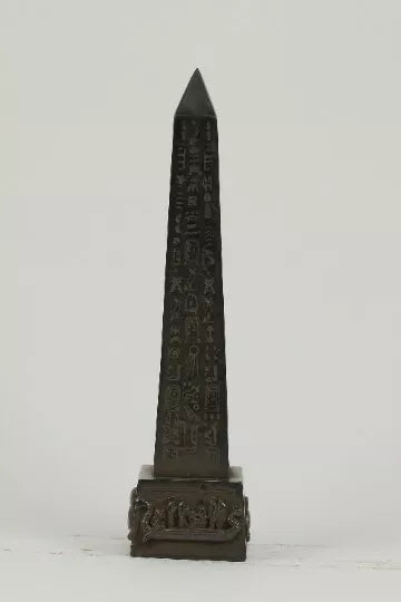 Ancient Egyptian Obelisk of Ramses II with the scarab and sphinx