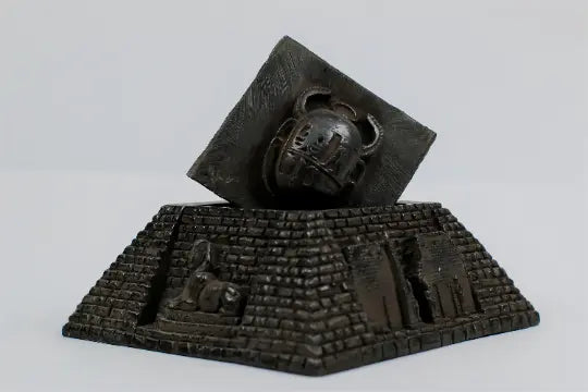 Ancient Egyptian pyramid as a jewelry box with beautiful decoration