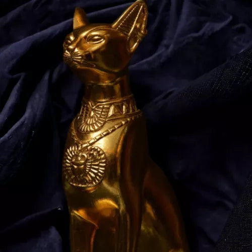 Elegant Egyptian Cat-goddess Bastet Statue