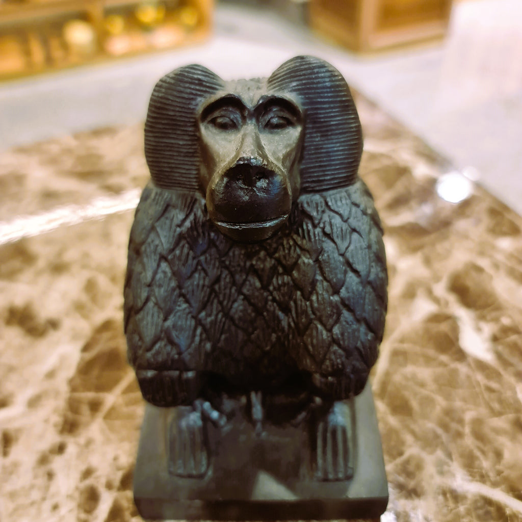 Statue of the Ancient Egyptian God Thoth in baboon Form