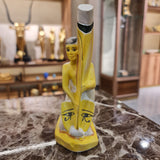 Back view of the ancient Egyptian museum reproduction statue