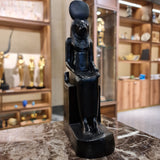 Sekhmet statue museum reproduction, back view