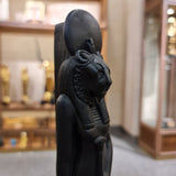 Sekhmet standing statue museum reproduction shown for scale