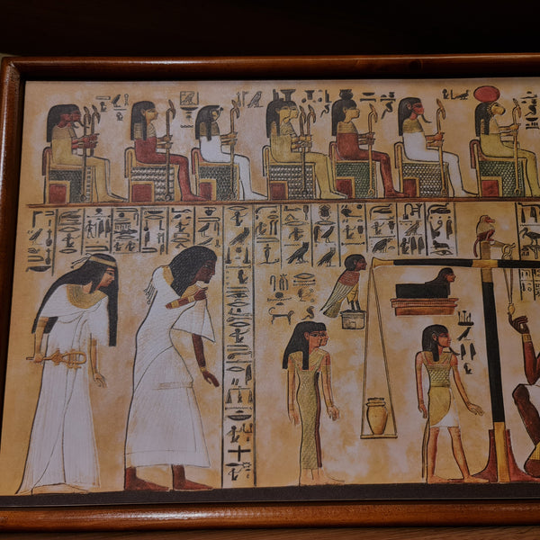 The Judgment Scene, Hand Painted on Papyrus (Large size)