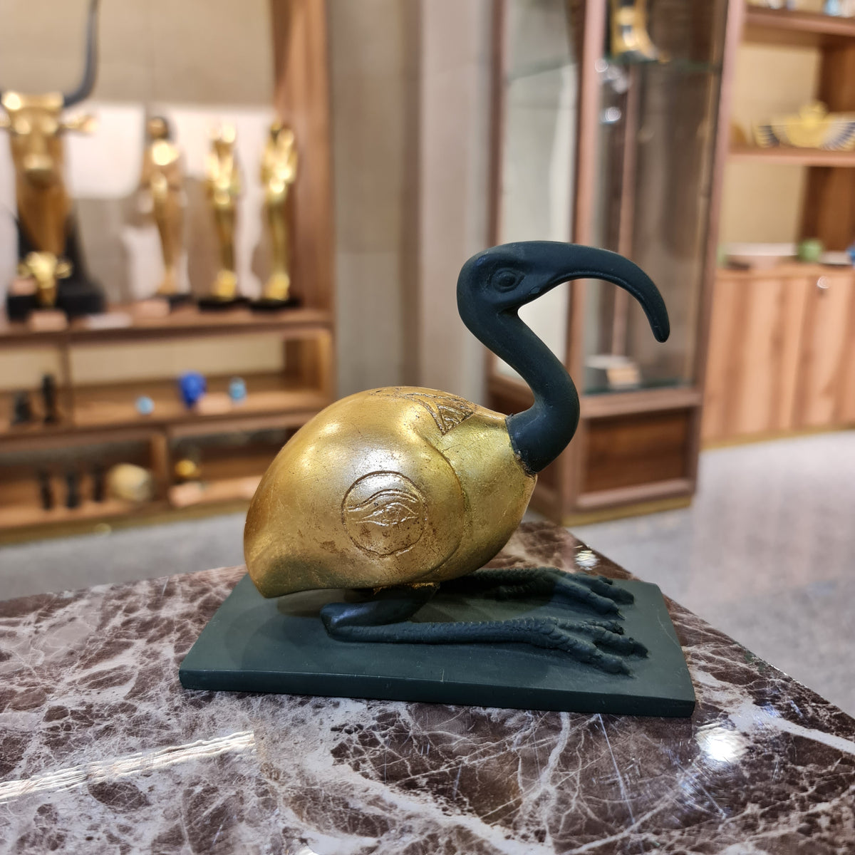 Thoth ibis-form statue museum reproduction, side view
