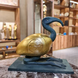 Large Thoth ibis-form statue museum reproduction, front view