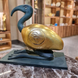 Large Thoth ibis-form statue museum reproduction, side view