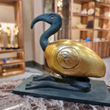 Large Thoth ibis-form statue museum reproduction, angled view