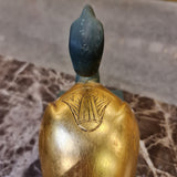 Large Thoth ibis-form statue museum reproduction shown next to a size reference