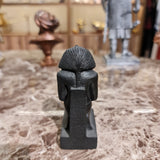 Close-up of the nu vases held by King Thutmose III, museum reproduction