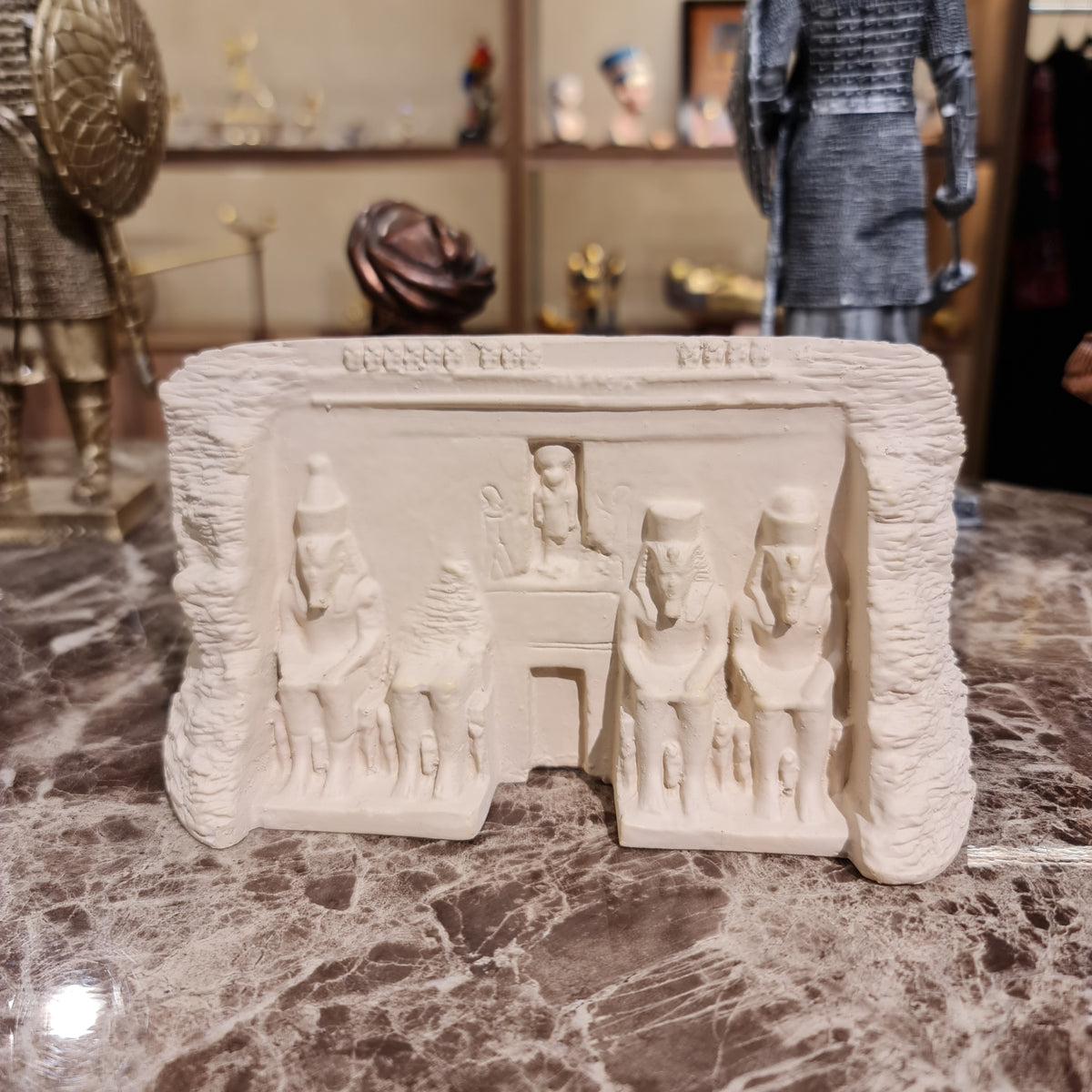 Façade of the Great Temple of Abu Simbel model, rear view