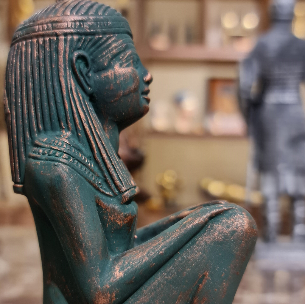 Large Bronze Isis Maat Goddess Replica