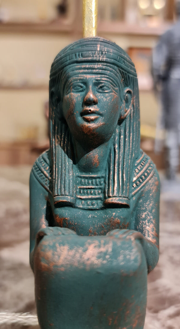 Large Bronze Isis Maat Goddess Replica