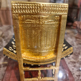 Ceremonial throne of King Tutankhamun, back view