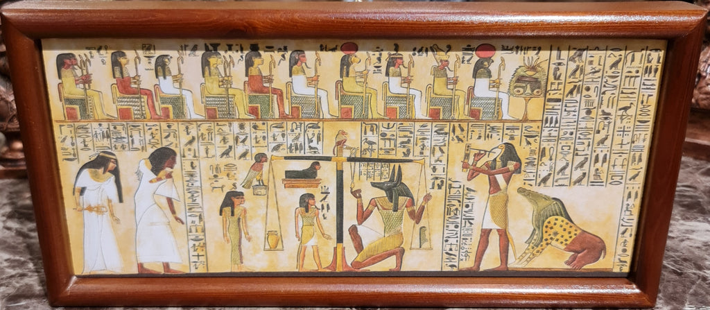 The Judgment Scene, Hand Painted on Papyrus (Small size)