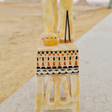 Rear view of Tutankhamun lion jar replica