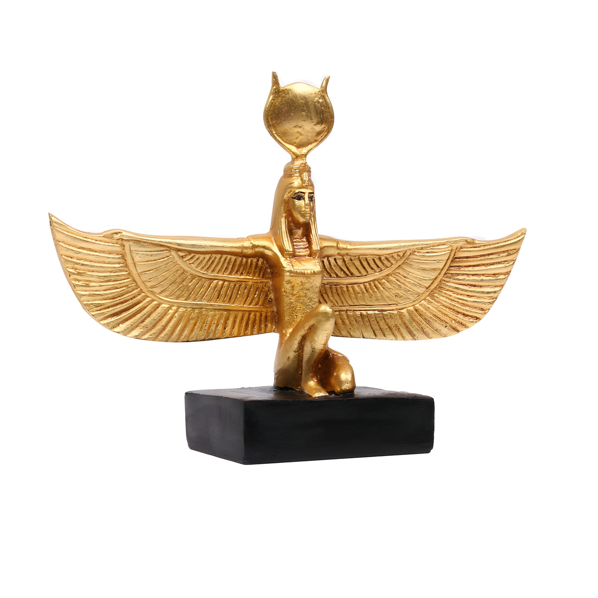Isis Statue with Gold Finish, Museum Reproduction with Certificate