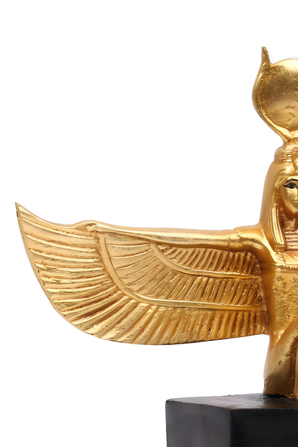 Isis Statue with Gold Finish, Museum Reproduction with Certificate