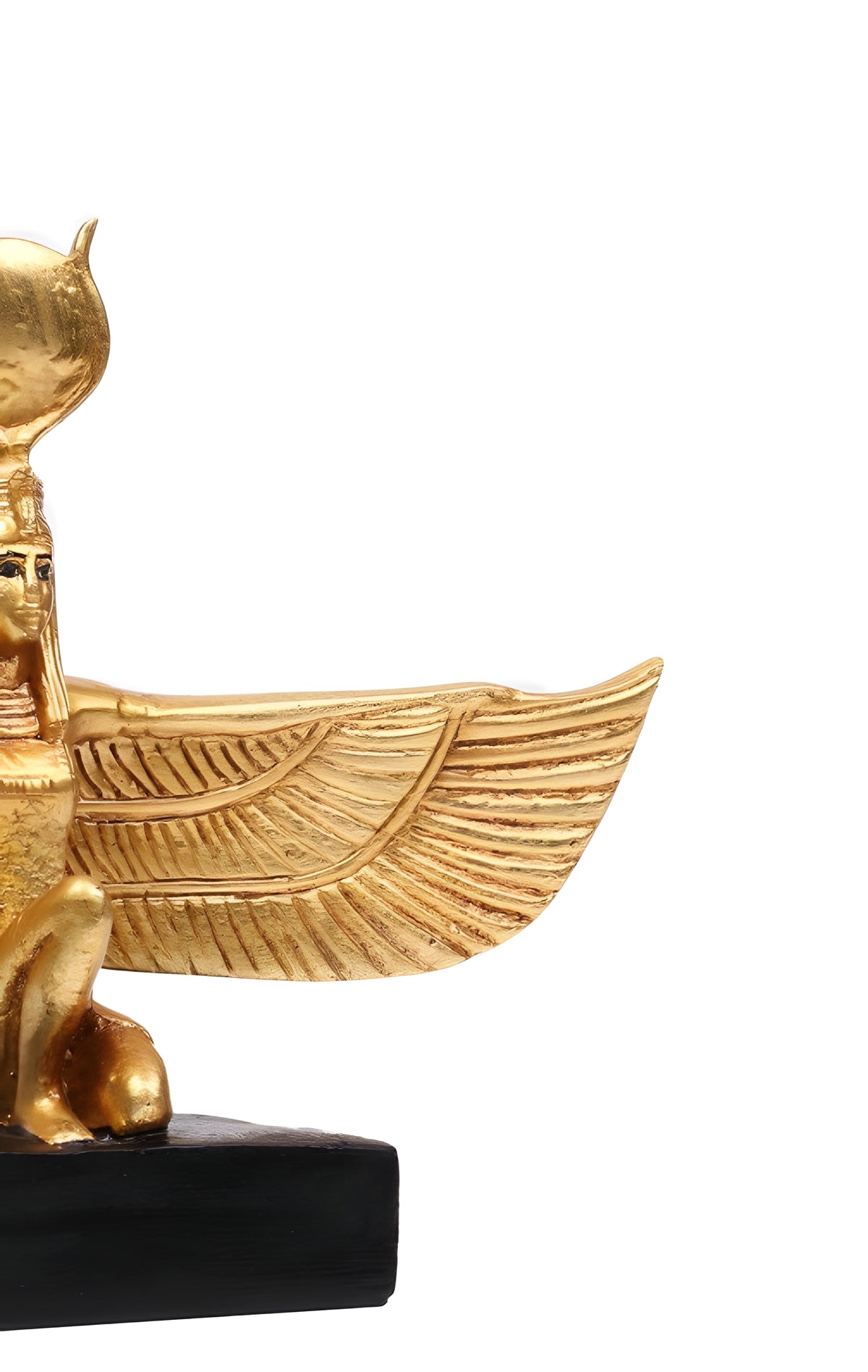Isis Statue with Gold Finish, Museum Reproduction with Certificate