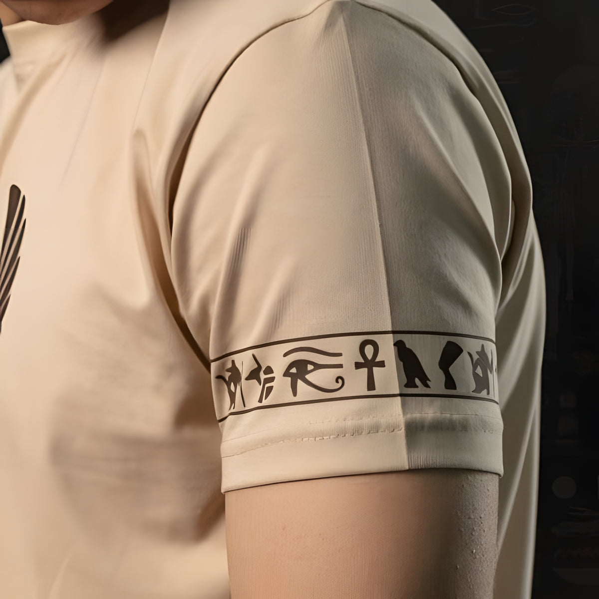 Beige Pharaoh Shirt Ancient Egypt T-Shirt Graphic