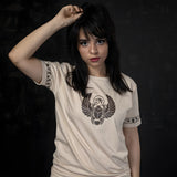 Beige Ancient Egypt T-Shirt, Scarab Design