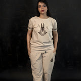 Beige Anubis T-Shirt — Ancient Egypt Graphic Tee