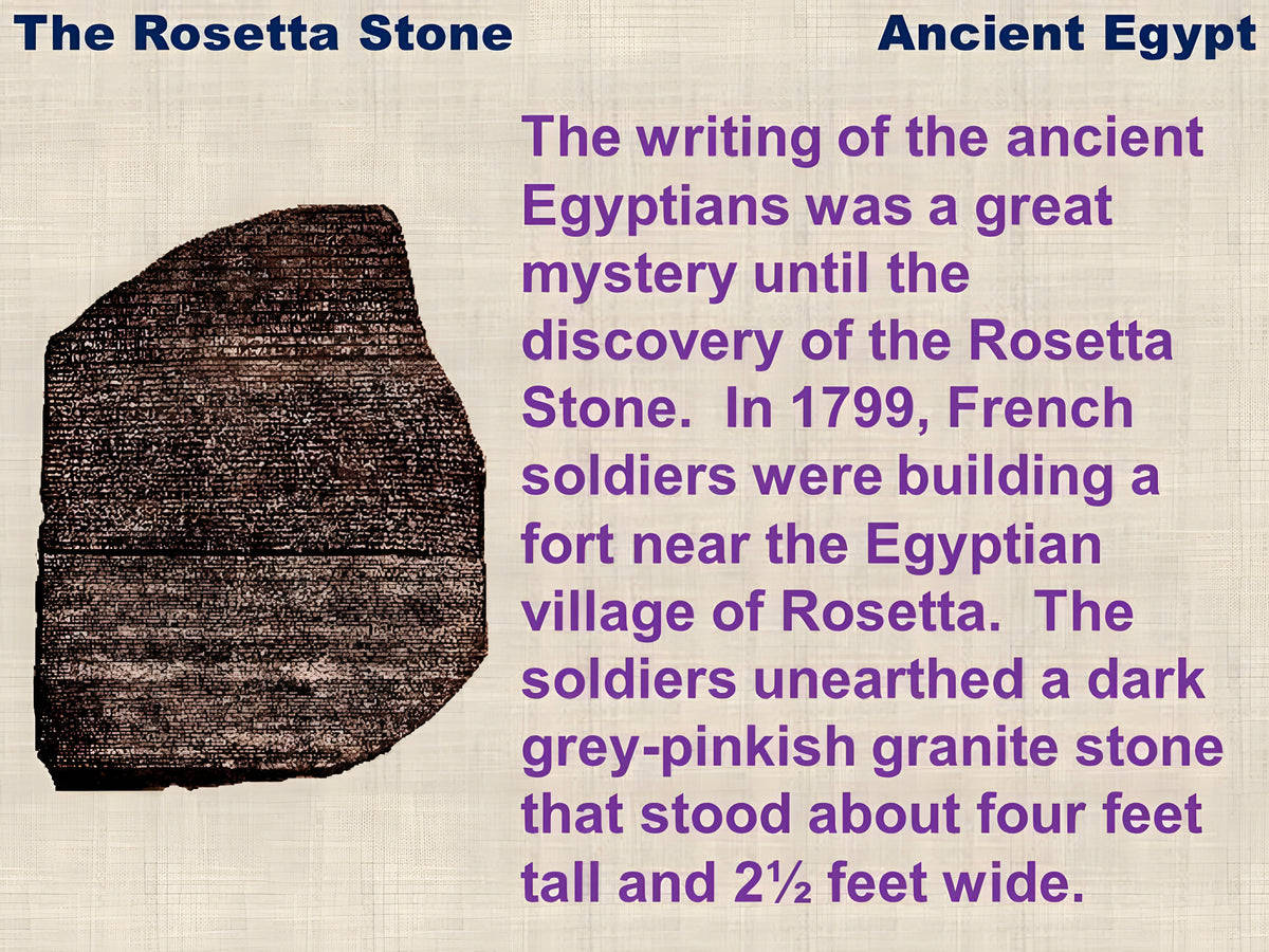Extra large Ancient Rosetta Stone