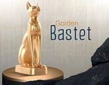 Golden Egyptian Goddess Bastet, Museum Reproduction with Certificate