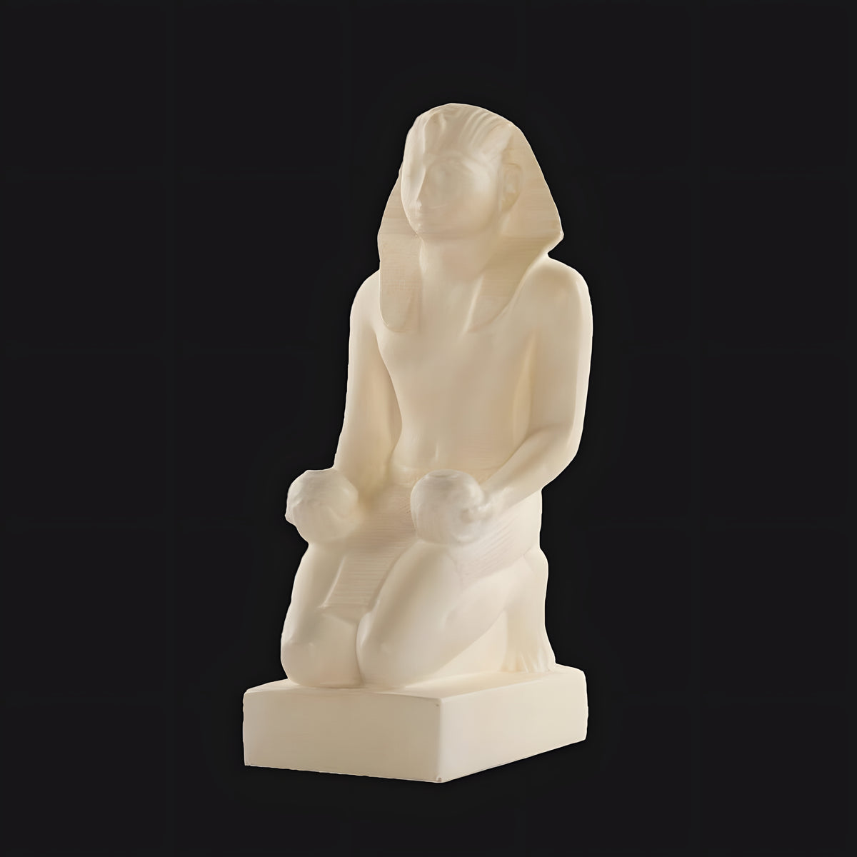 Egyptian Pharaoh Kneeling King Statue