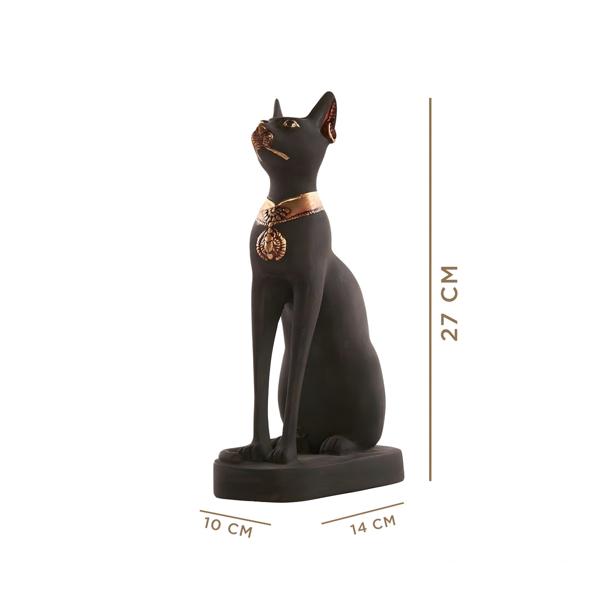 Black and Gold Egyptian Goddess Bastet