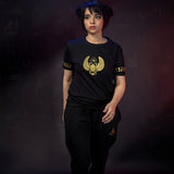 Black Ancient Egypt T-Shirt, Scarab Design