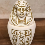 Elegant Set of 4 Handcrafted Ancient Egyptian Canopic Jars (Style 2)
