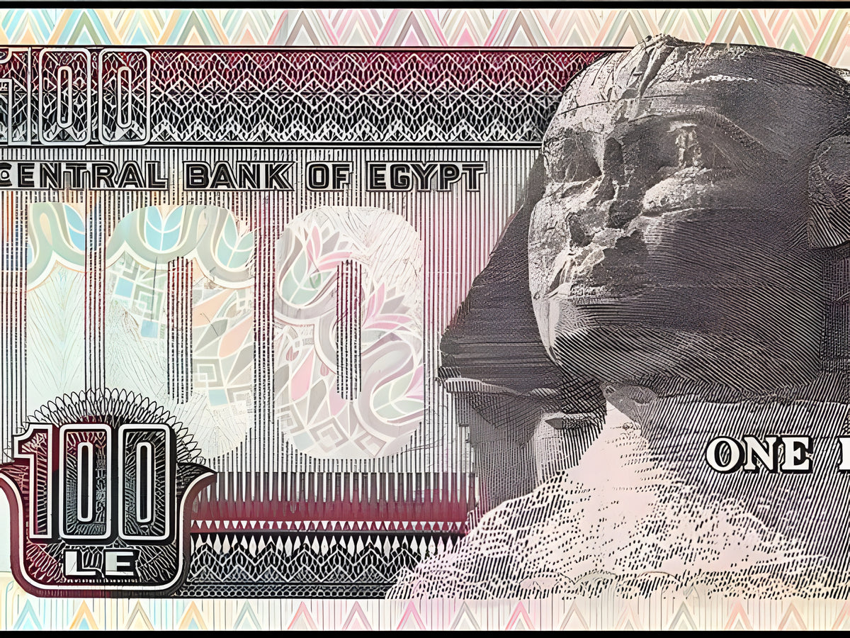 Egypt 100 Pounds Banknote – Pyramids & the Great Sphinx of Giza