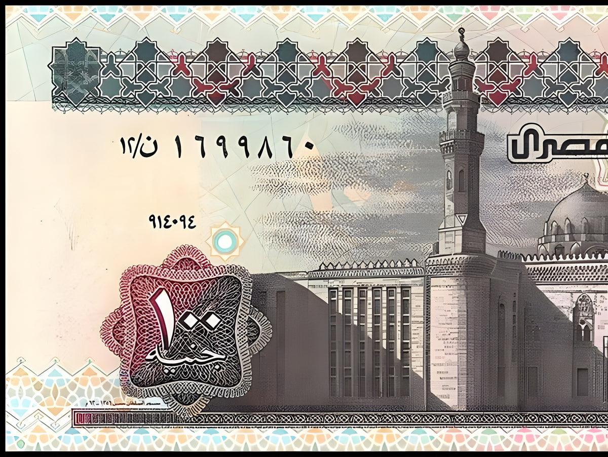 Egypt 100 Pounds Banknote – Pyramids & the Great Sphinx of Giza