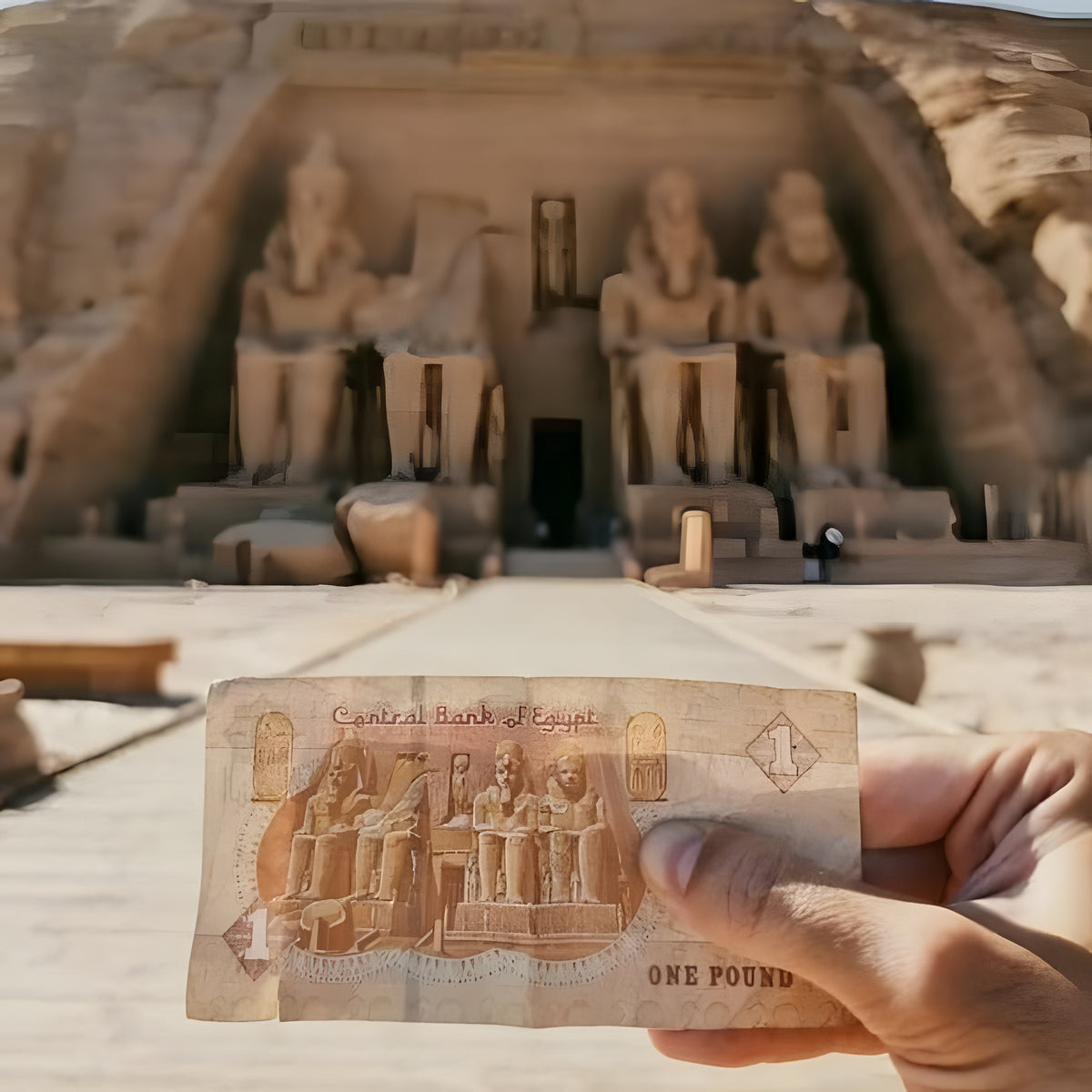 Egypt 1 Pound Banknote – Ramses II (Uncirculated)