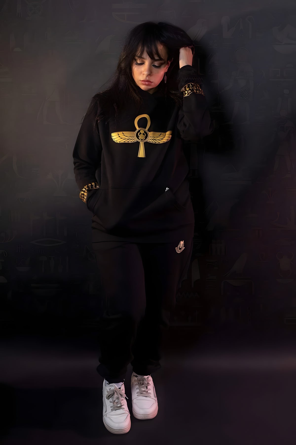 Ankh Black Hoodie