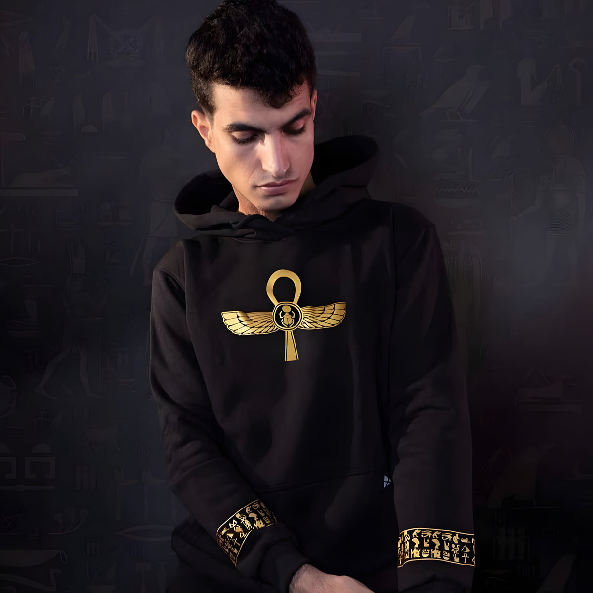 Ankh Black Hoodie