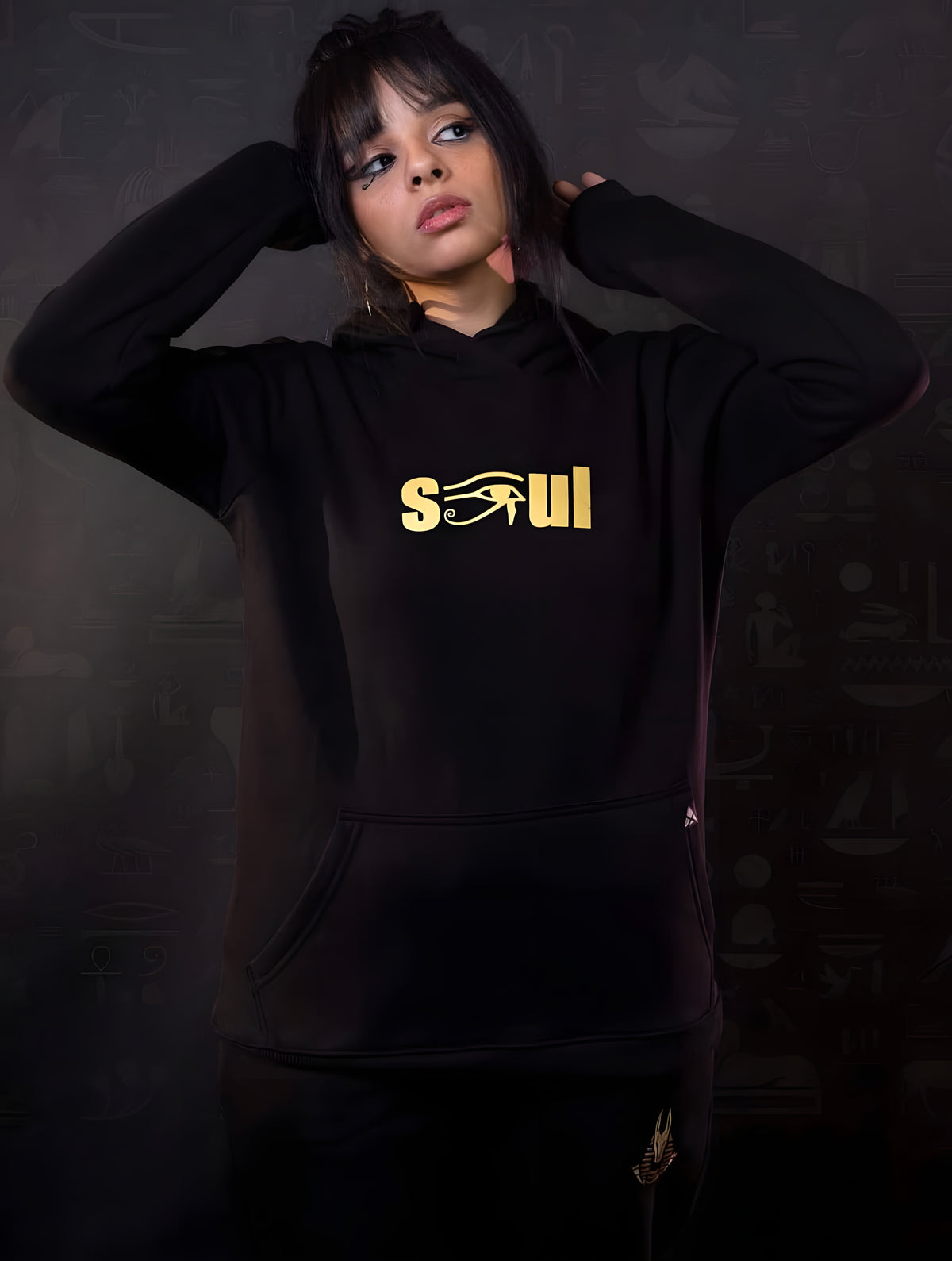Eye of Horus Hoodie, Egyptian Cotton