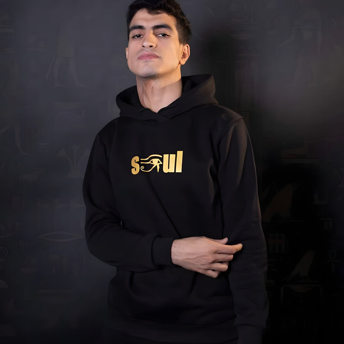 Eye of Horus Hoodie, Egyptian Cotton