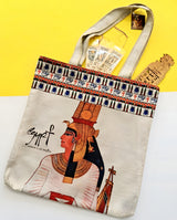 Egyptian Queen Cleopatra Handmade Tote Bag
