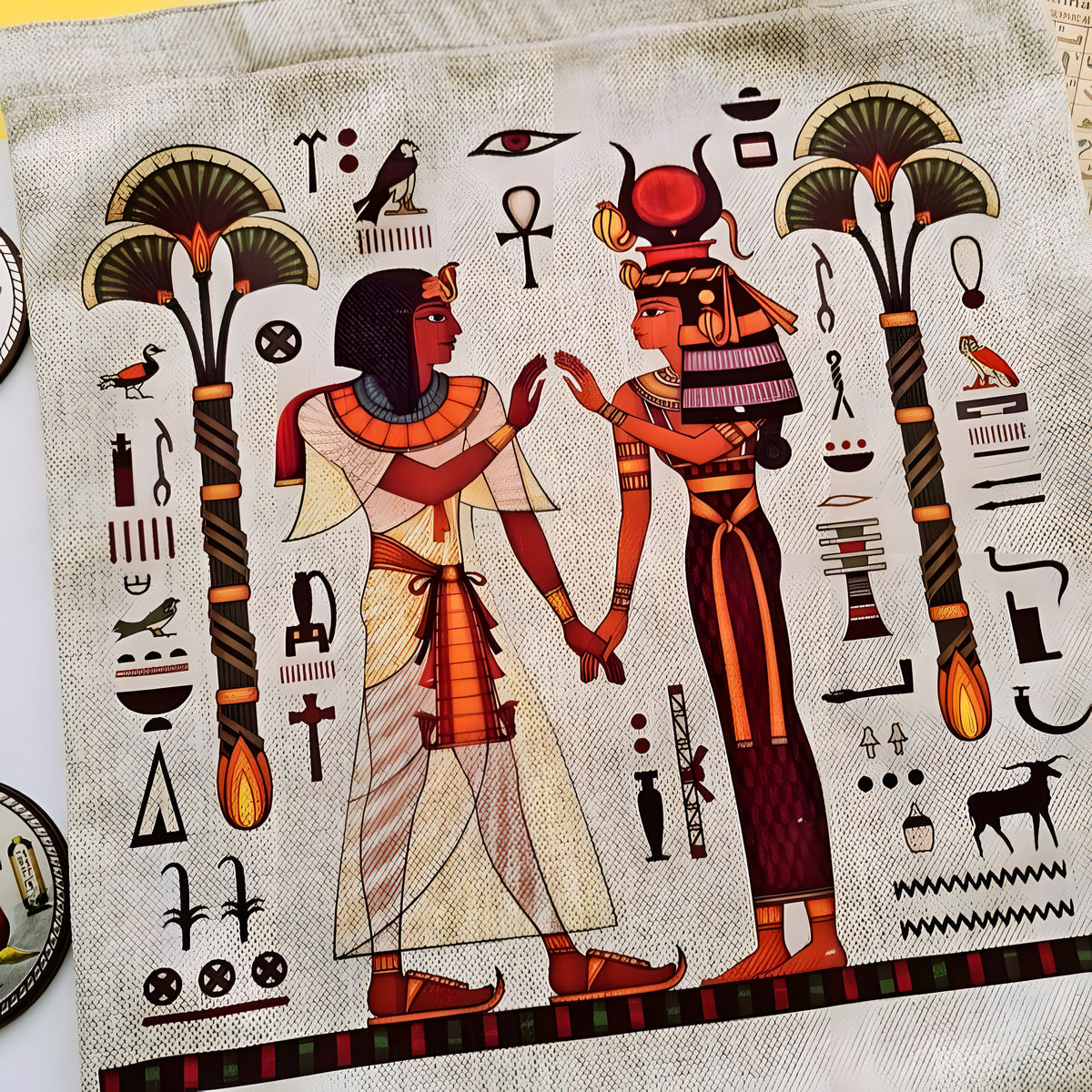 Ancient Egyptian Shoulder Handmade Tote Bag