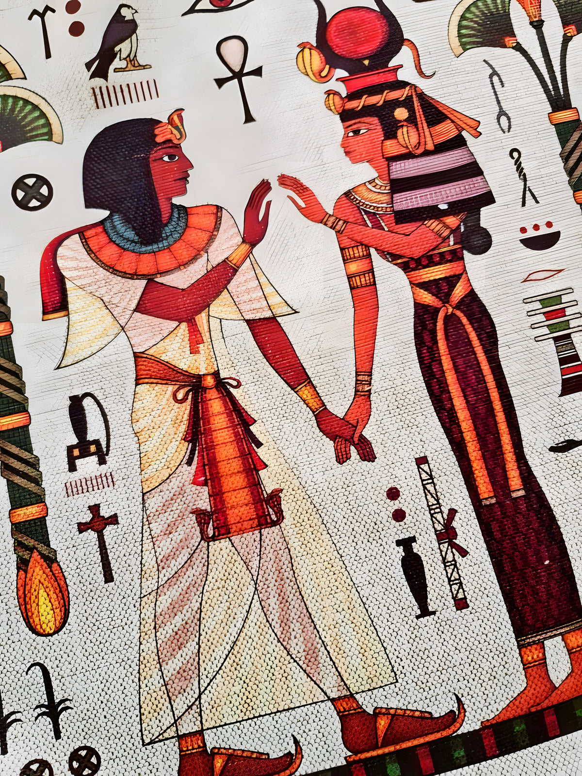 Ancient Egyptian Shoulder Handmade Tote Bag